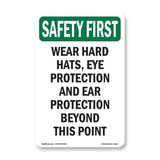 Wear Hard Hats, Eye Protection