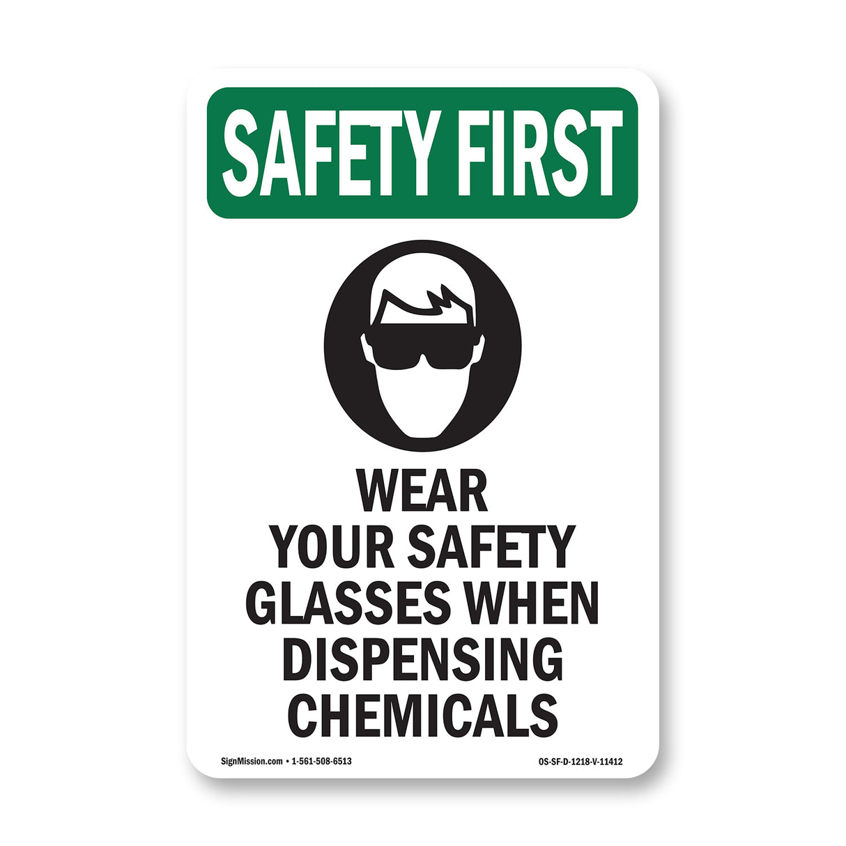 Wear Your Safety Glasses When With Symbol