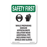 While Preparing Sodium Hypochlorite With Symbol