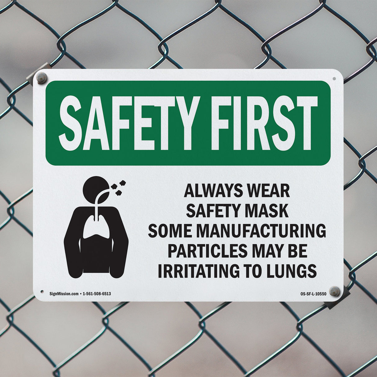 Always Wear Safety Mask Some With Symbol