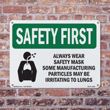 Always Wear Safety Mask Some With Symbol