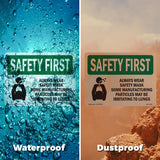 Always Wear Safety Mask Some With Symbol