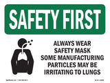 Always Wear Safety Mask Some With Symbol