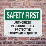 Authorized Personnel Only Protective Footwear