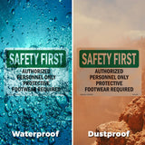 Authorized Personnel Only Protective Footwear