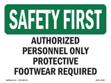 Authorized Personnel Only Protective Footwear