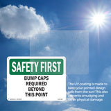 Bump Caps Required Beyond This Point