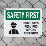 Bump Caps Required Beyond This Point With Symbol