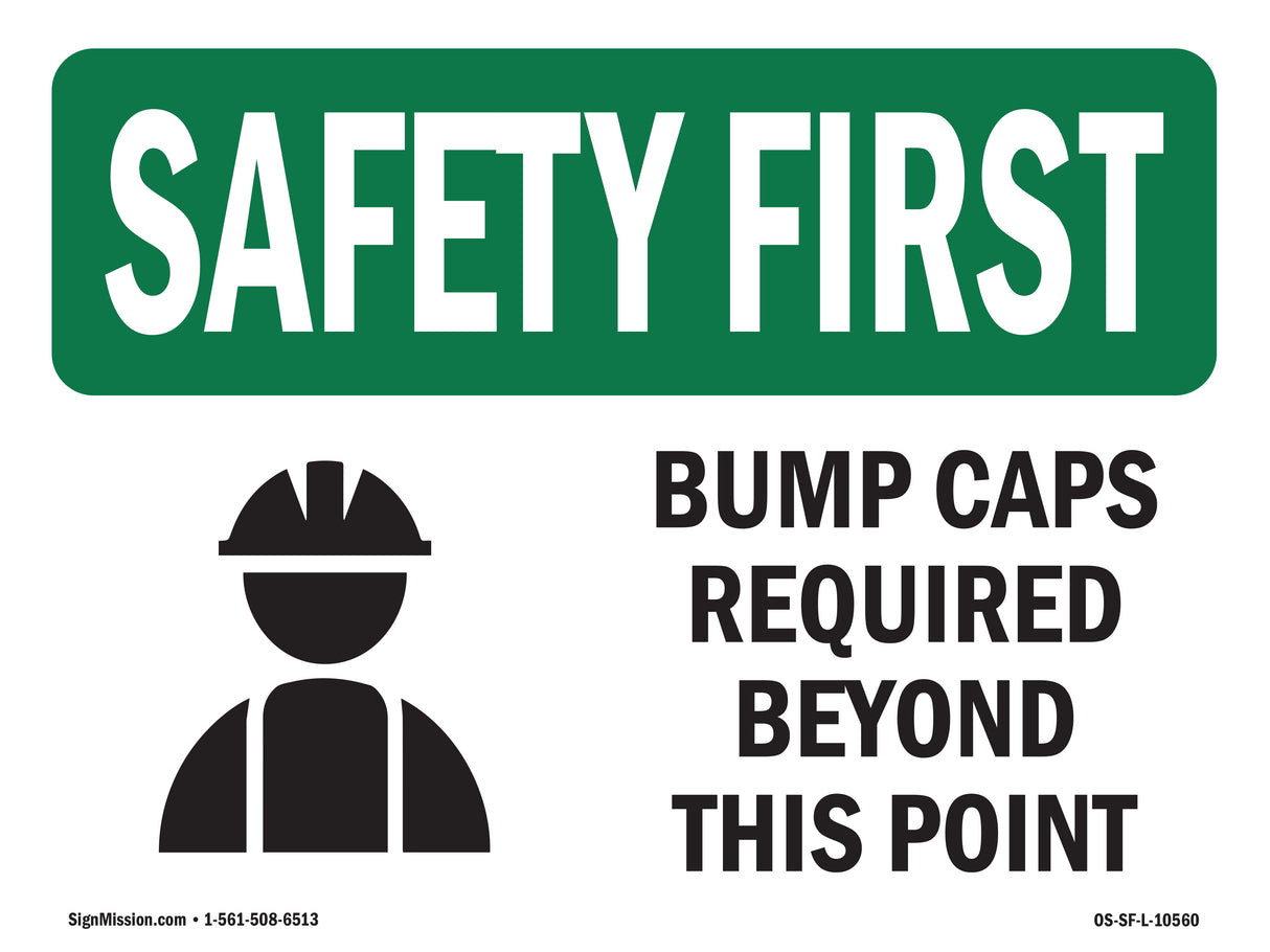 Bump Caps Required Beyond This Point With Symbol