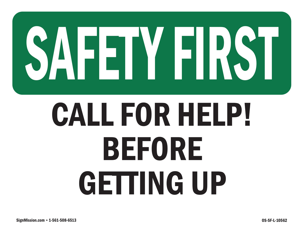 Call For Help Before Getting Up