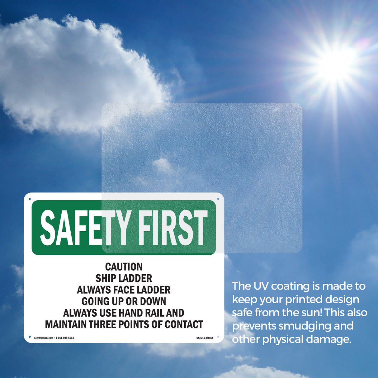 Caution Ship Ladder Always Face Ladder Going