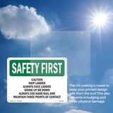 Caution Ship Ladder Always Face Ladder Going