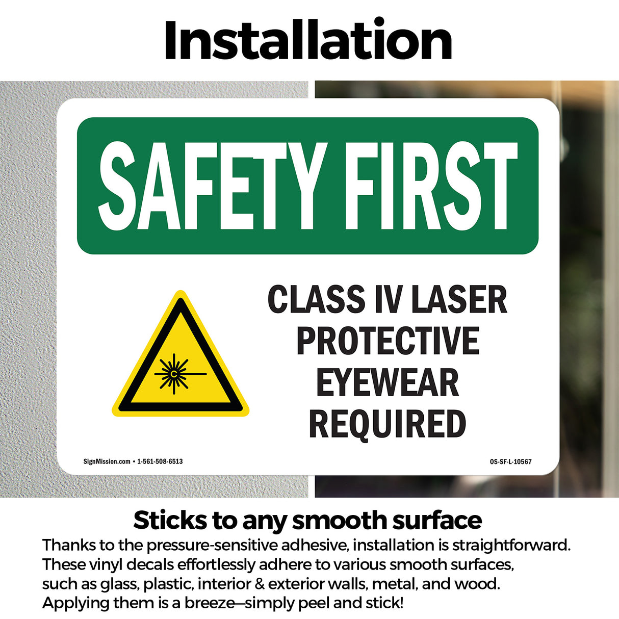 Class IV Laser Protective Eyewear With Symbol