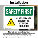 Class IV Laser Protective Eyewear With Symbol