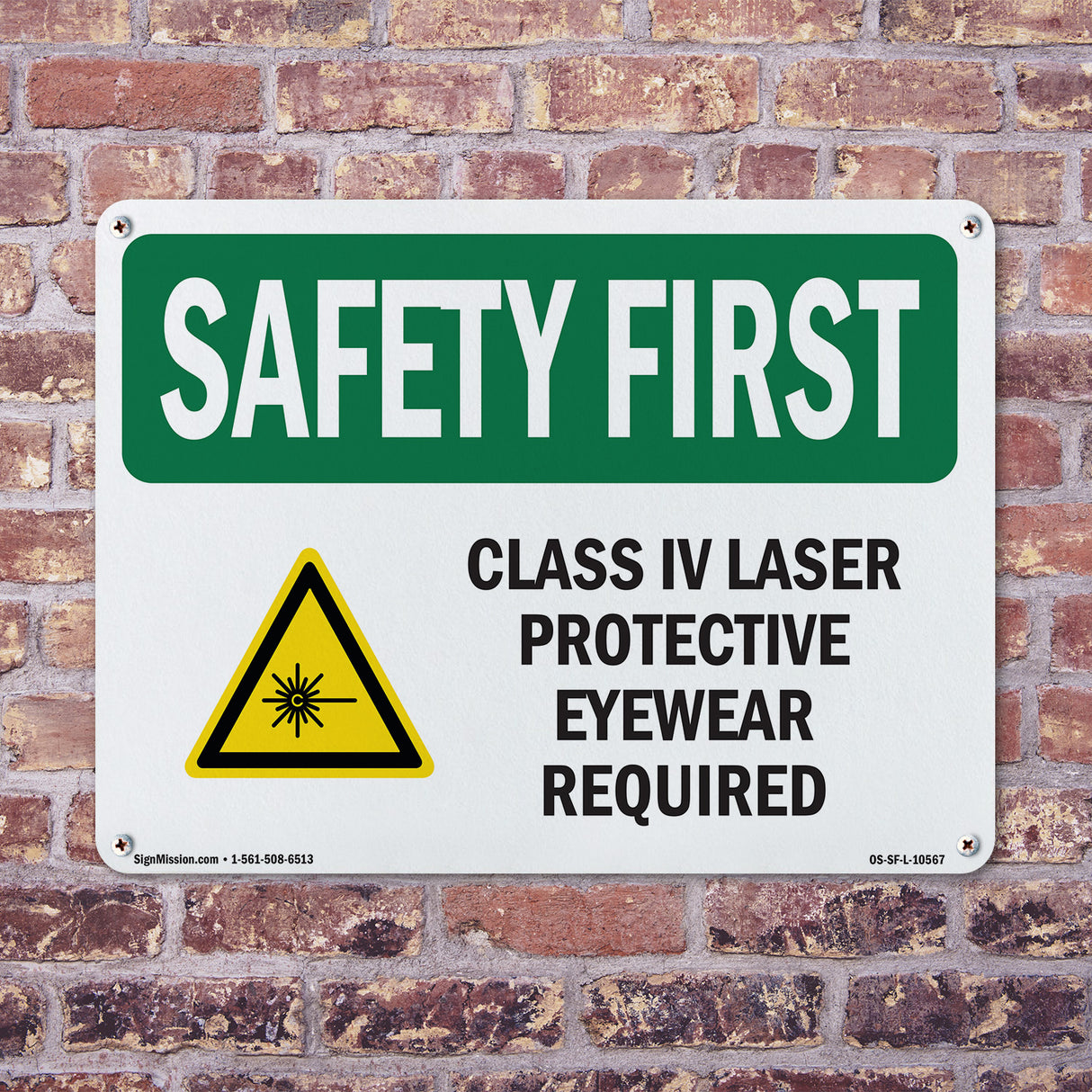 Class IV Laser Protective Eyewear With Symbol