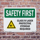 Class IV Laser Protective Eyewear With Symbol