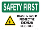 Class IV Laser Protective Eyewear With Symbol