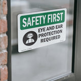 Eye And Ear Protection Required With Symbol