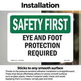 Eye And Foot Protection Required