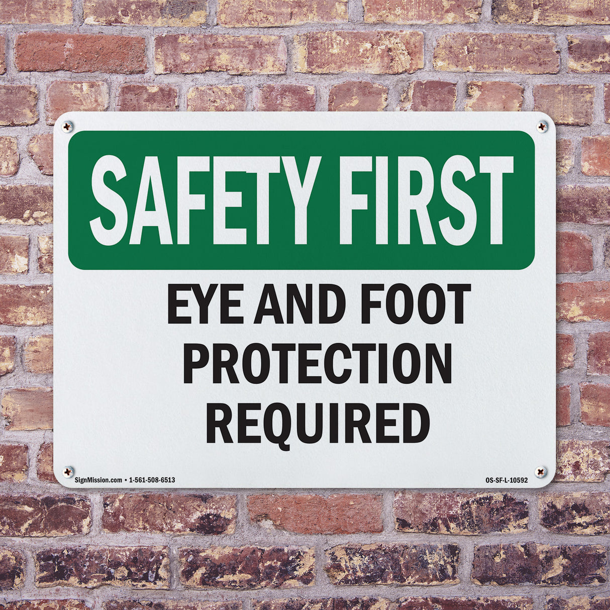 Eye And Foot Protection Required