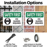 Eye Glasses Required With Symbol