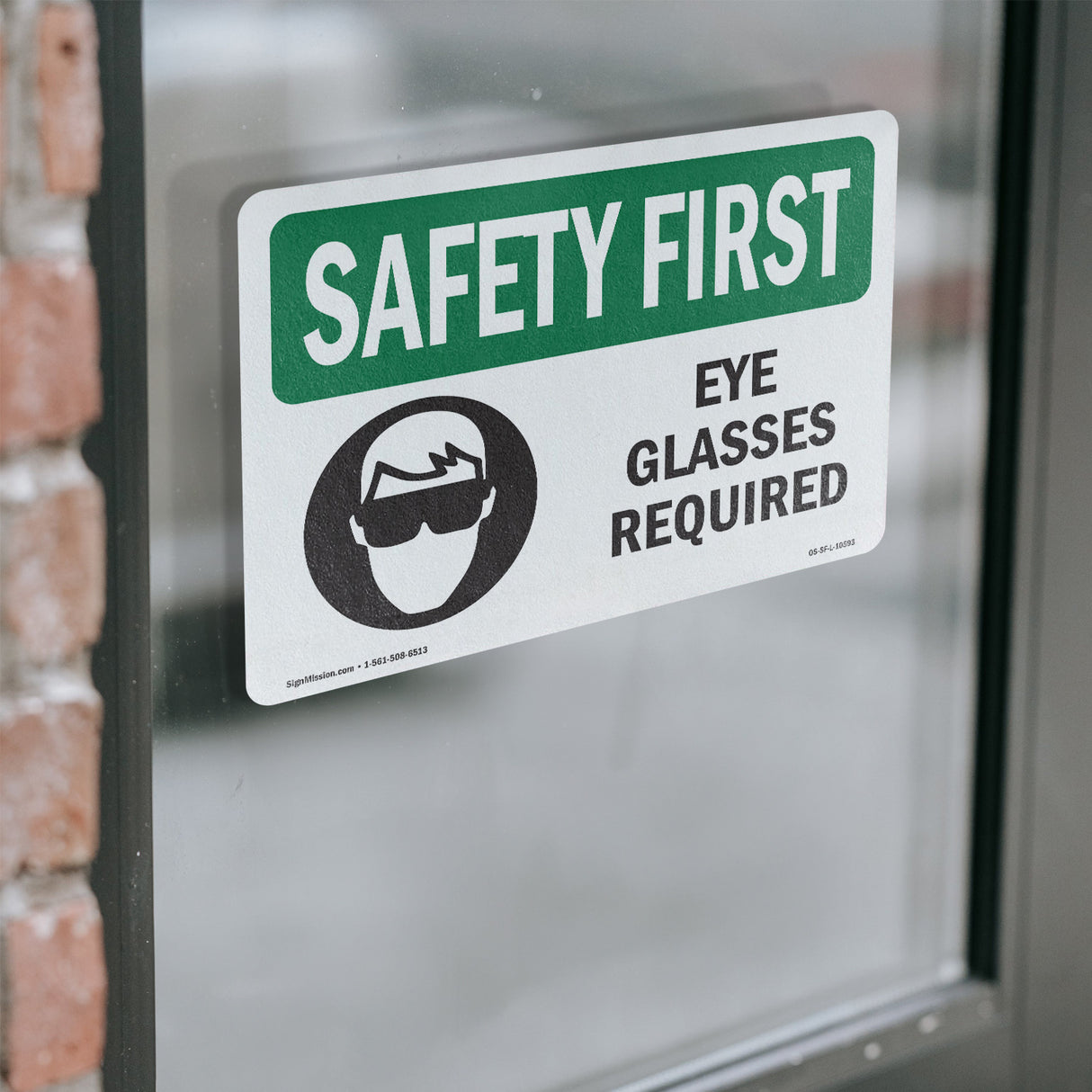 Eye Glasses Required With Symbol