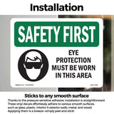 Eye Protection Must Be Worn With Symbol