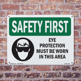 Eye Protection Must Be Worn With Symbol