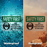 Eye Protection Must Be Worn With Symbol