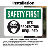 Eye Protection Required With Symbol