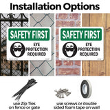 Eye Protection Required With Symbol