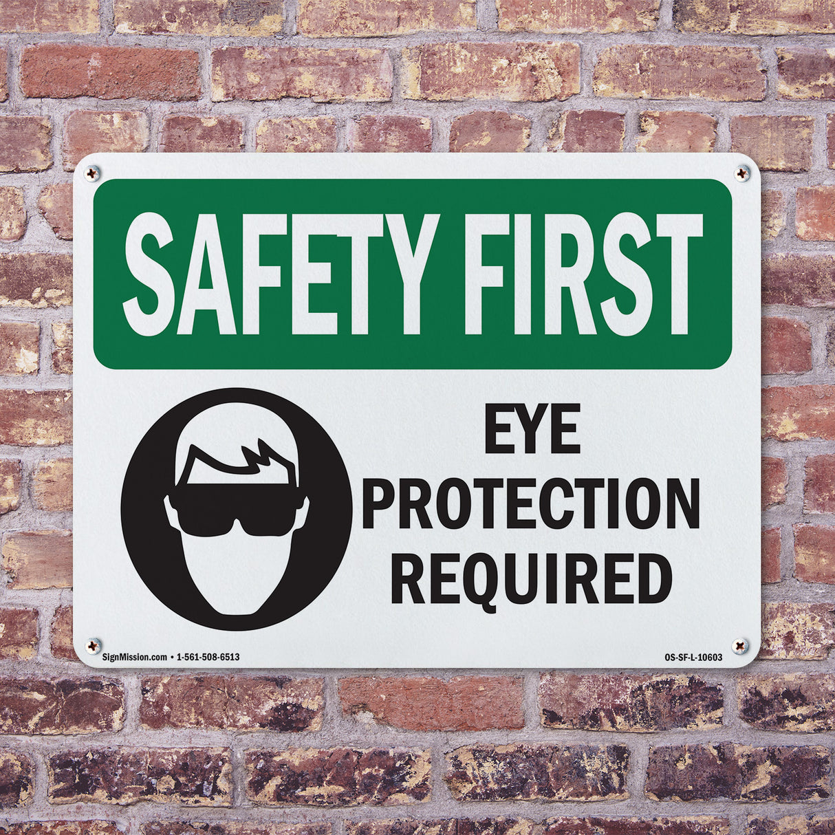 Eye Protection Required With Symbol
