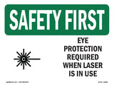 Eye Protection Required When With Symbol