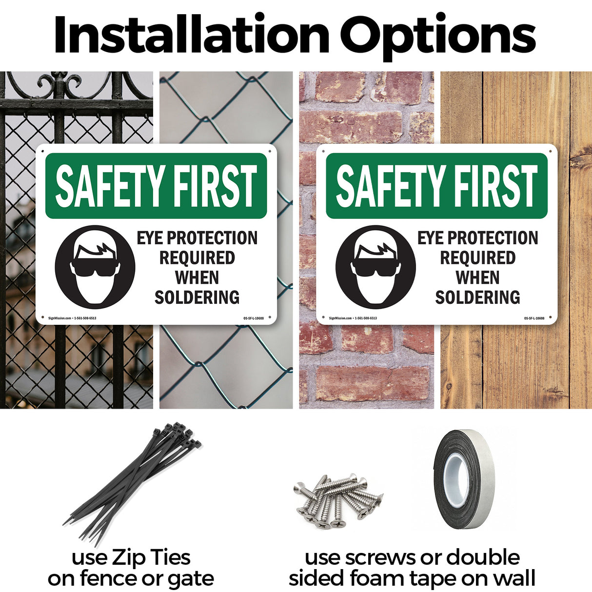 Eye Protection Required When Soldering With Symbol