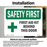 First Aid Kit Behind This Door With Symbol
