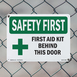 First Aid Kit Behind This Door With Symbol