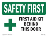 First Aid Kit Behind This Door With Symbol