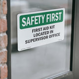 First Aid Kit Located In Supervisor Office