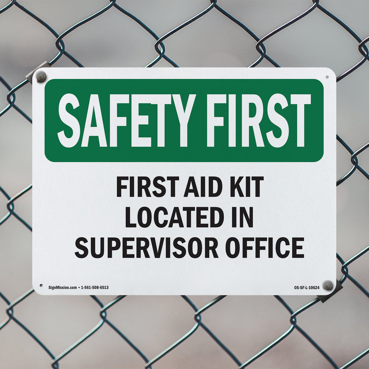 First Aid Kit Located In Supervisor Office