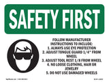 Follow Manufacturer Instructions With Symbol