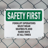 Forklift Operators Must Wear Seatbelts And