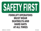 Forklift Operators Must Wear Seatbelts And