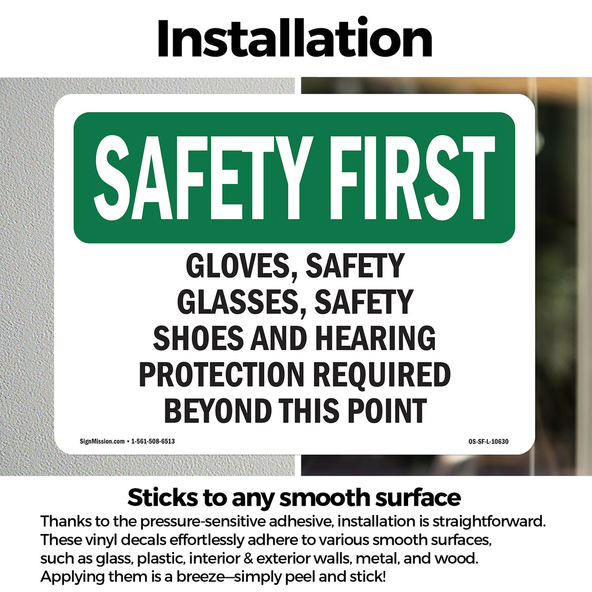 Gloves, Safety Glasses, Safety Shoes And