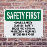 Gloves, Safety Glasses, Safety Shoes And