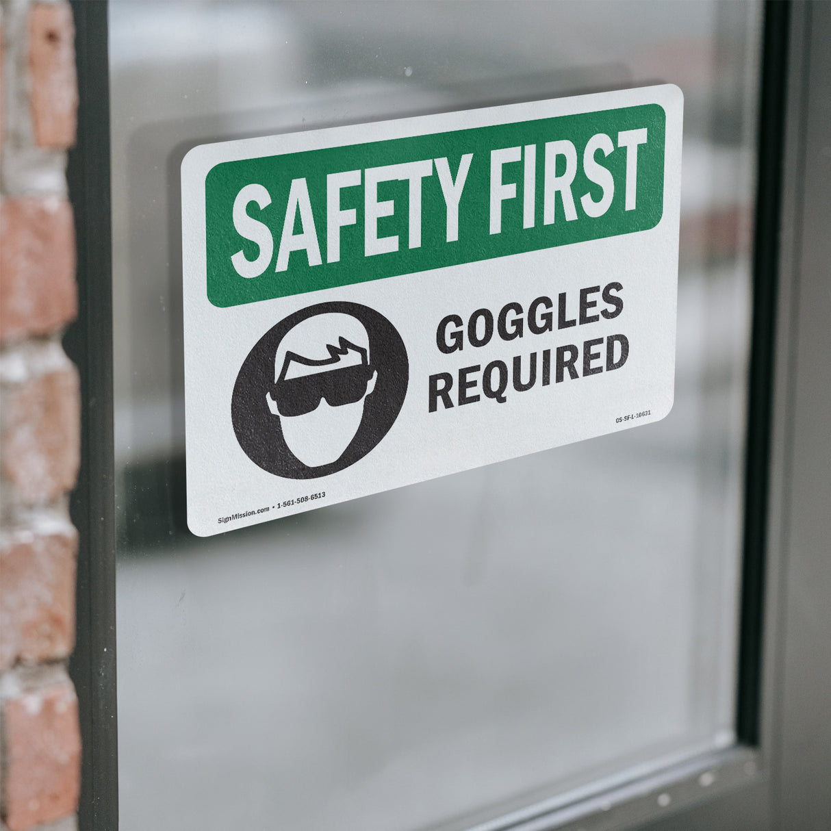Goggles Required With Symbol