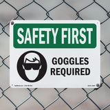 Goggles Required With Symbol