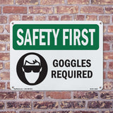 Goggles Required With Symbol