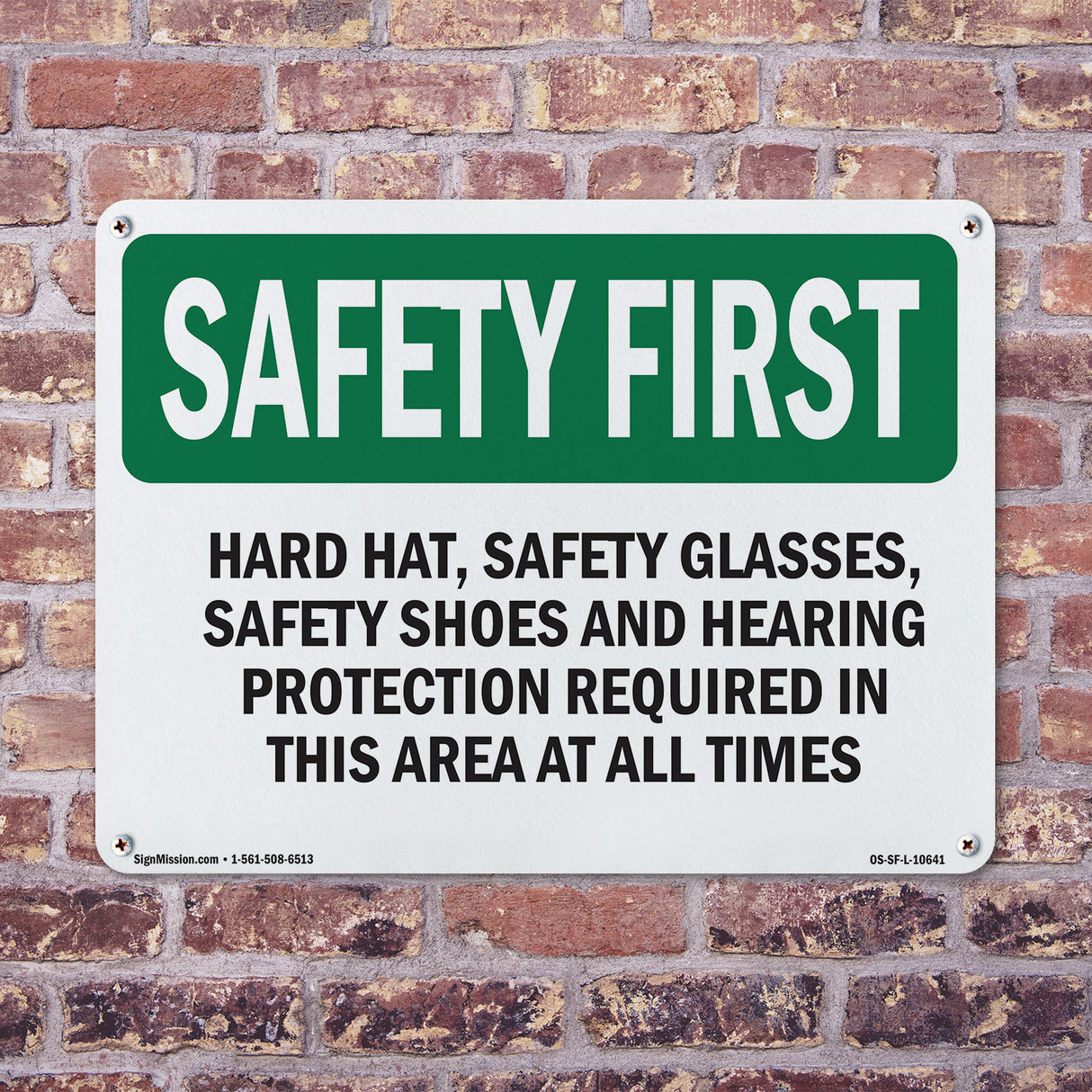 Hard Hat, Safety Glasses, Safety Shoes And
