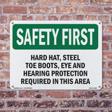 Hard Hat, Steel Toe Boots, Eye And Hearing