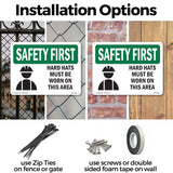 Hard Hats Must Be Worn In This Area With Symbol